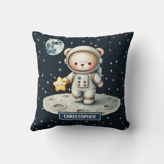 Teddy Bear - Astronaut Coussin Baby Boy (Verso)