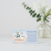 Teddy Bear Aviator Boeken voor Baby shower (Staand voorkant)