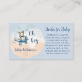 Teddy Bear Aviator Boeken voor Baby shower (Voorkant)
