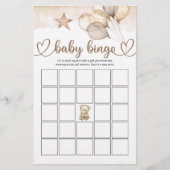 Teddy Bear Baby Baby shower Bingo Game (Voorkant)
