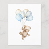 Teddy Bear Baby Baby shower Bucket List (Achterkant)