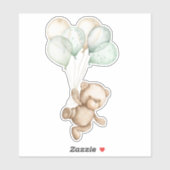 Teddy Bear Baby Beer Cute Animal Sticker (Vel)