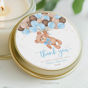 Teddy Bear Baby Borrel We kunnen bijna niet wachte Ronde Sticker