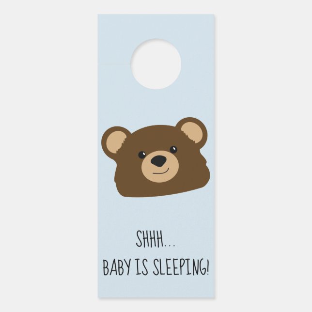 Teddy Bear Baby est Affichette de porte dormant (Devant)