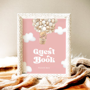 Teddy Bear Baby Girl Douche Guest Poster du livre