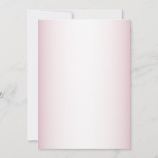 Teddy Bear Baby Girl Pink Flowers Baby shower Kaart (Achterkant)