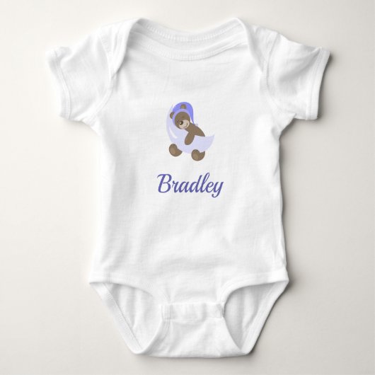 Teddy Bear Baby Jersey Bodysuit (Voorkant)