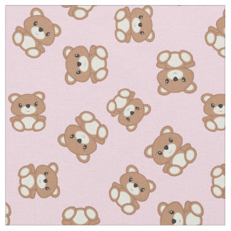 Teddy Bear Baby Nursery Kinder Cute Pink Stof