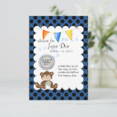 Teddy Bear Baby Show Invitation (Debout devant)