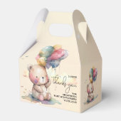 Teddy Bear Baby shower Bedankdoosjes (Achterkant)