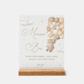 Teddy Bear Baby shower Brown Mimosa Bar (Recto)