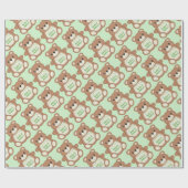 Teddy Bear Baby shower Cadeaupapier (Vlak)