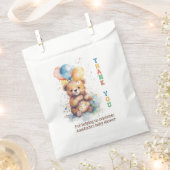 Teddy Bear Baby shower Dank je wel Bedankzakje (Geknipt)