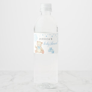 Teddy Bear Baby shower d'eau bouteille Étiquettes