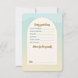 Teddy Bear Baby shower Flat Advies Kaart