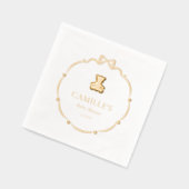 Teddy Bear Baby shower Folie Servetten (Links)
