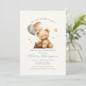 Teddy Bear Baby Shower Invitation (Debout devant)