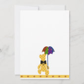 Teddy Bear Baby shower Invitation Kaart (Achterkant)