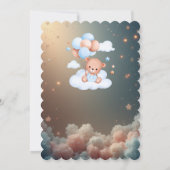 Teddy Bear Baby Shower Invitation – Neutral Boho (Dos)