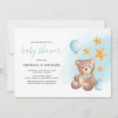 Teddy Bear Baby Shower Invitations (Devant)