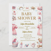 Teddy Bear Baby Shower Invitations (Devant)
