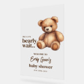 Teddy Bear Baby shower Nous pouvons attendre presq (Angle)