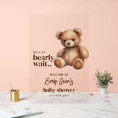 Teddy Bear Baby shower Nous pouvons attendre presq (Mariage)