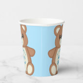 Teddy Bear Baby shower Papieren Bekers (Rechts)