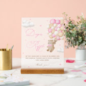 Teddy Bear Baby shower rose Refus de couche (Mariage)