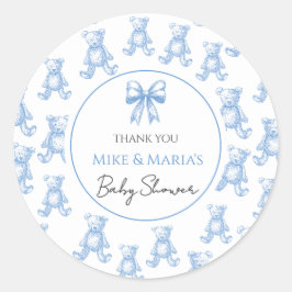 Teddy bear baby shower Sticker
