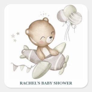 Teddy Bear Baby shower Sticker