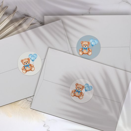 Teddy Bear Baby shower Stickers