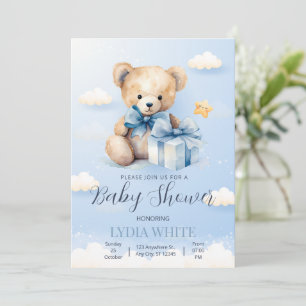 Teddy Bear Baby shower Uitnodiging kan nauwelijks 