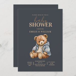 Teddy Bear Baby shower Uitnodiging kan nauwelijks 