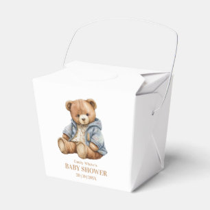 Teddy Bear Baby shower Uitnodiging kan nauwelijks  Bedankdoosjes