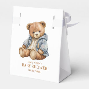 Teddy Bear Baby shower Uitnodiging kan nauwelijks  Bedankdoosjes