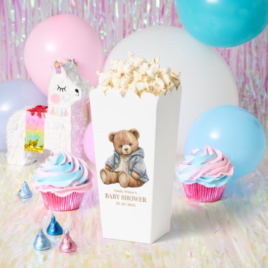 Teddy Bear Baby shower Uitnodiging kan nauwelijks Bedankdoosjes (Feest)
