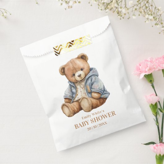 Teddy Bear Baby shower Uitnodiging kan nauwelijks  Bedankzakje (Gezegeld)