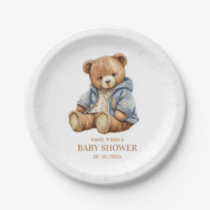 Teddy Bear Baby shower Uitnodiging kan nauwelijks  Papieren Bordje