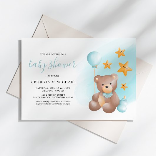 Teddy Bear Baby Shower-uitvindingen Kaart