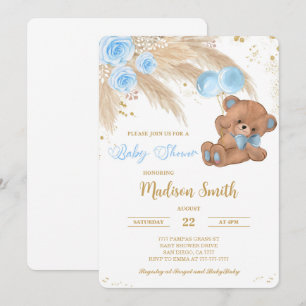 Teddy Bear Baby Shower-uitvindingen Kaart