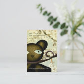 Teddy Bear  Baby shower Visitekaartje (Staand voorkant)