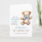 Teddy Bear Baby shower, we kunnen bijna niet wacht (Voorkant)