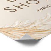 Teddy Bear Baby Shower Welcome Poster (Coin)