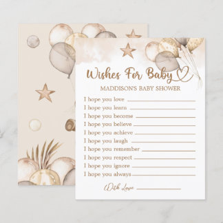 Teddy Bear Baby shower wenst Baby