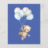 Teddy Bear Baby shower wil Baby (Achterkant)