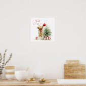 Teddy Bear Baby's First Christmas  Poster (Keuken)