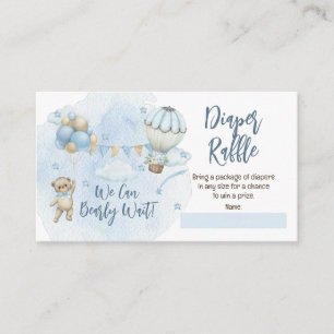 Teddy Bear ballonnen Jongen Barly Wachten Luier Ra Informatiekaartje