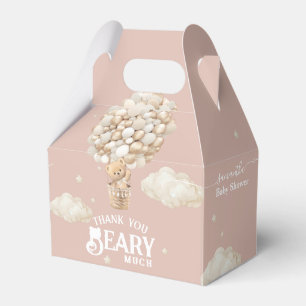 Teddy Bear Balloon Barly Wachten Baby Meisje Douch Bedankdoosjes