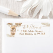 Teddy Bear Balloon Barly Wait Baby shower Etiket (Insitu)